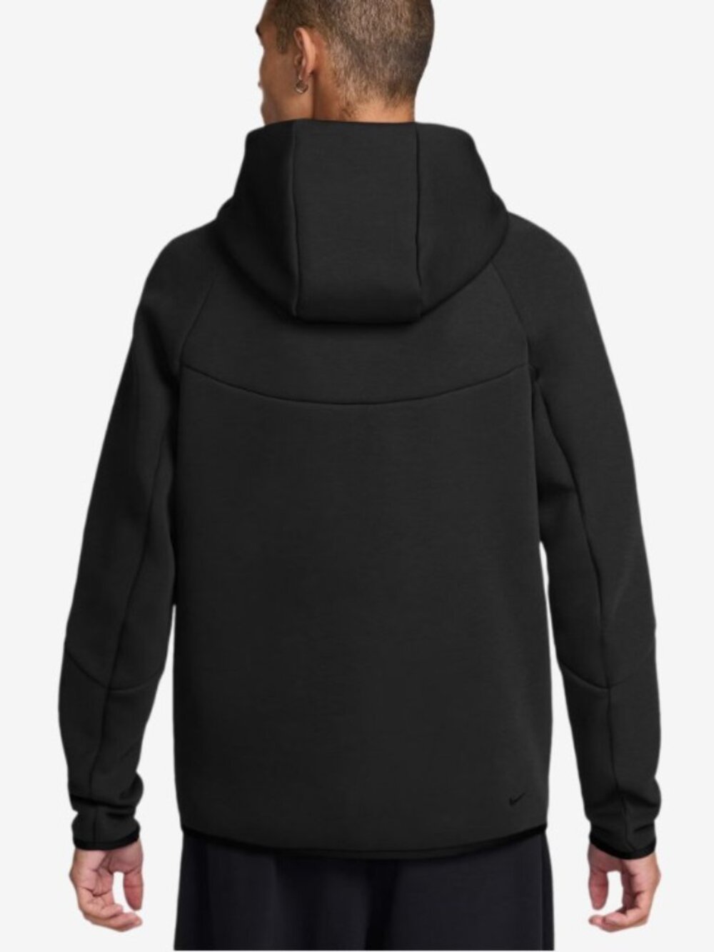 Nike Sportswear Tech Fleece Full Zip Jacket Hoodie Black HV0949-010 Men XL-2XL - Picture 10 of 16